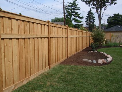 A privacy fence